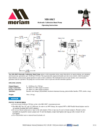 Thumbnail of document Manual - MH10 Hydraulic Calibration Scissor Pump Only